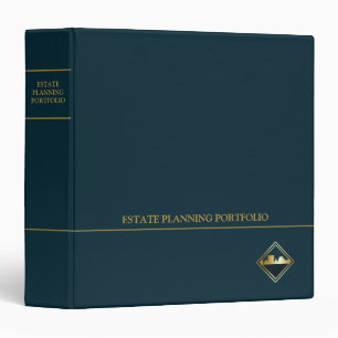 Classeur Portefeuille de planification immobilière - Bleu f