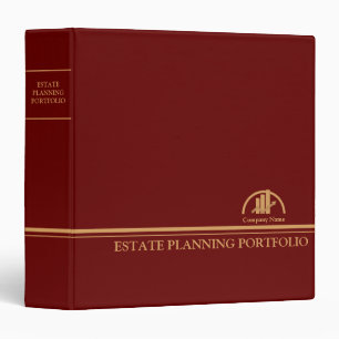 Classeur Portefeuille de planification immobilière - Rouge