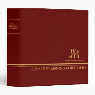 Classeur Portefeuille de planification immobilière - Rouge 