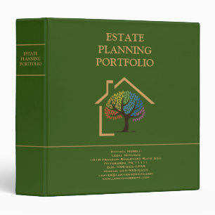 Classeur Portefeuille de planification immobilière - Vert