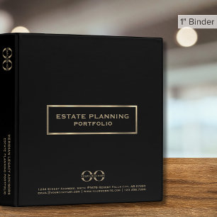 Classeur Portefeuille de planification successorale Black G