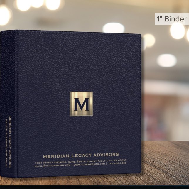 Classeur Portefeuille de planification successorale bleu et (Créateur téléchargé)