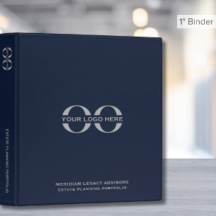 Classeur Portefeuille de planification successorale Logo Bl