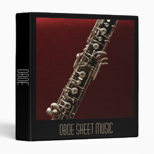 Classeur Portefeuille Oboe Sheet Music dossier étudiant