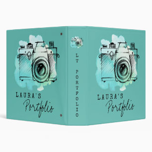 Classeur Portefeuille photo Turquoise vintage