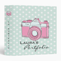 Portefeuille Pois de photographie de caméra rétro