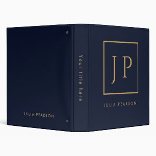 Classeur Portfolio de Luxe Personnalisé Initiale Personna