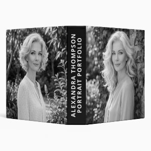 Classeur Portfolio de photographe de portrait moderne en no