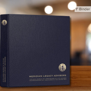 Classeur Portfolio de planification successorale Logo Bleu 