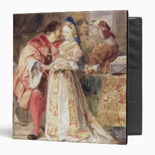 Classeur Portia et Bassanio, c.1826 (la semaine, encre