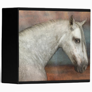 Classeur Portrait de Cheval Andalou Gris Dappé