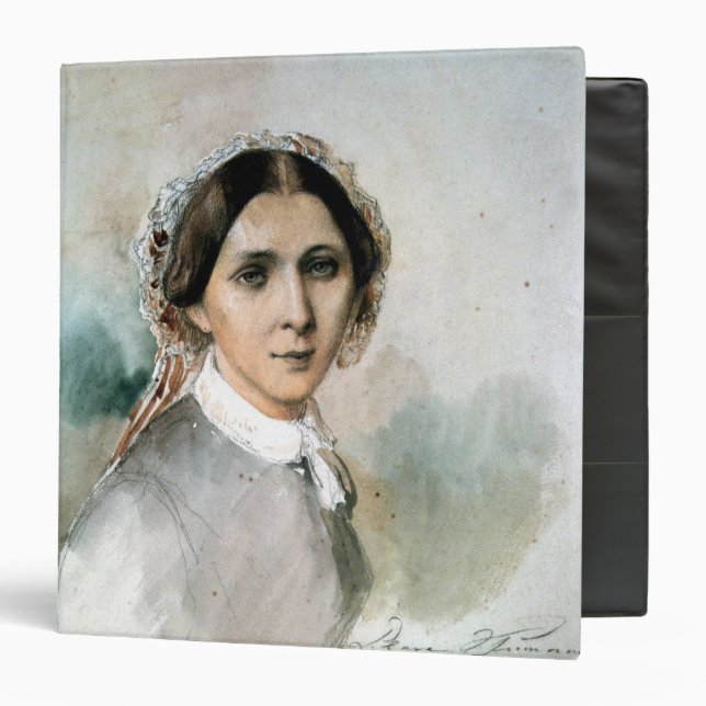 Classeur Portrait de Clara Schumann 1853 (Devant/Intérieur)