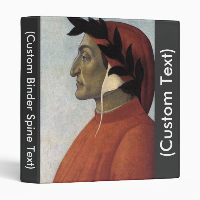 Classeur Portrait de Dante (Devant/Côté)