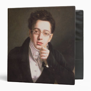 Classeur Portrait de Franz Schubert, compositeur autrichien