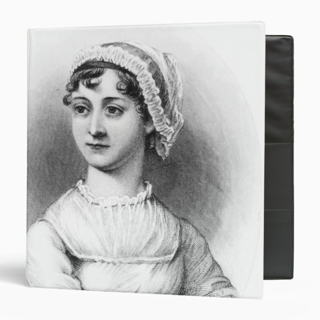 Classeur Portrait de Jane Austen (Devant/Intérieur)