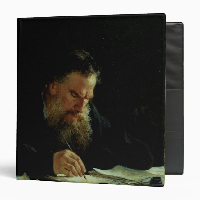 Classeur Portrait de Lev Tolstoy (Devant/Intérieur)