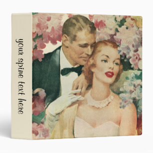 Classeur Portrait de mariage vintage, mariée et marié rétro