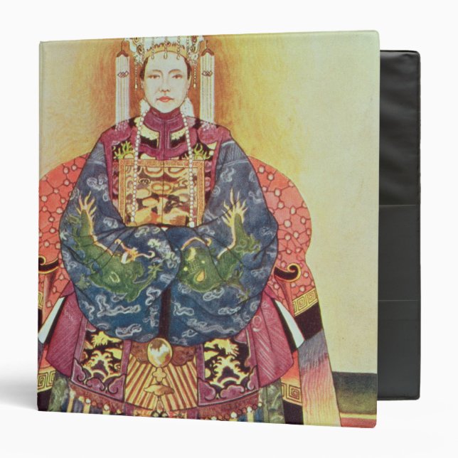 Classeur Portrait de Tzu sien, la douairière d'impératrice (Devant/Intérieur)