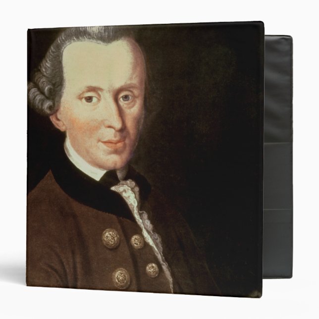 Classeur Portrait d'Emmanuel Kant (Devant/Intérieur)