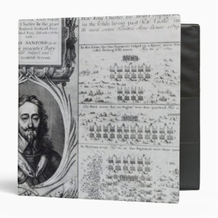 Classeur Portrait du Roi Charles ' avec des diagrammes