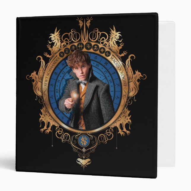 Classeur Portrait NEWT SCAMANDER™ (Devant/Intérieur)