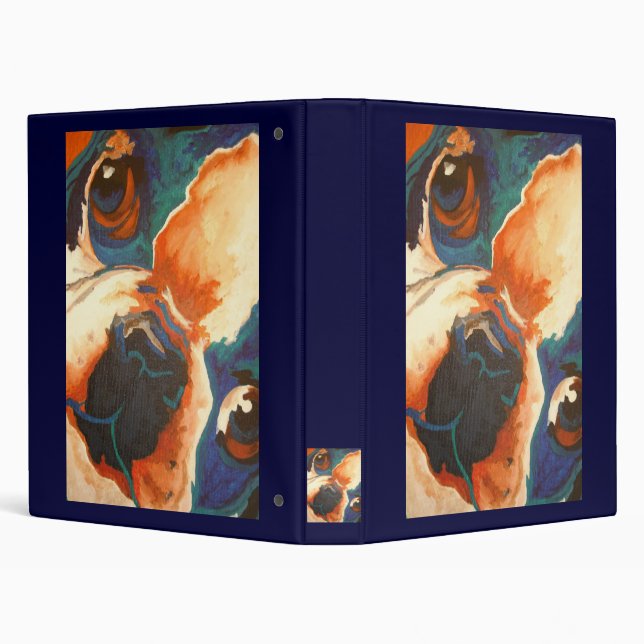 Classeur Portrait pour animaux de compagnie français Bulldo (Arrière-plan)