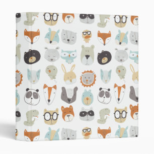 Classeur Portraits animaux mignons amicaux des visages
