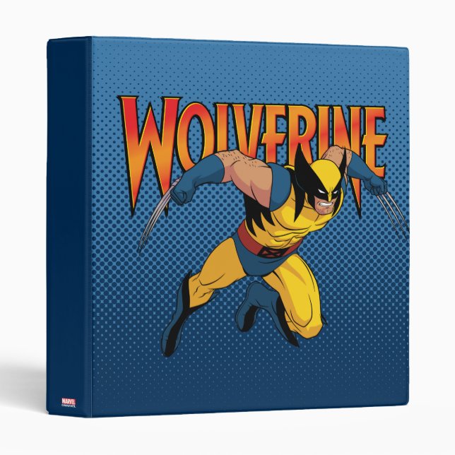 Classeur Pose de caractères Wolverine (Devant/Côté)