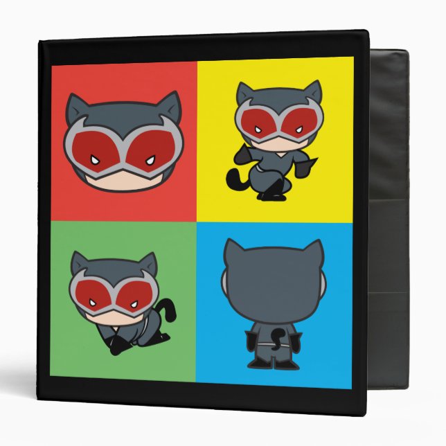 Classeur Poses de caractères Chibi Catwoman (Devant/Intérieur)