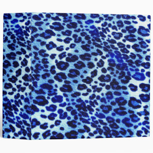 Classeur Poster de animal bleu abstrait de guépard de