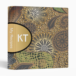 Classeur Poster de animal Paisley Motif