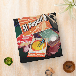 Classeur Poster de l'espace rétro - Exoplanet Discovery 51 