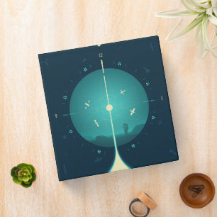 Classeur Poster de l'horloge atomique Deep Space, version b