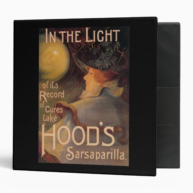 Classeur Poster promotionnel de la Sarsaparilla de Hood (Devant/intérieur)