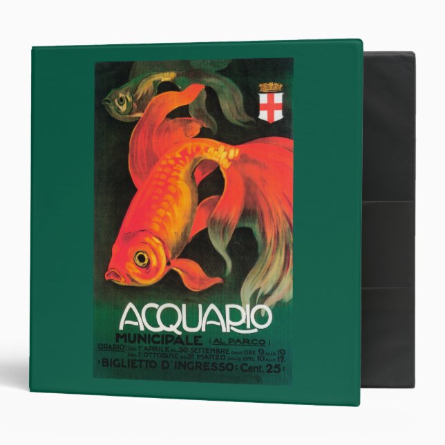 Classeur Poster promotionnel de l'aquarium et du parc munic (Devant/intérieur)
