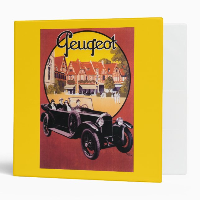 Classeur Poster promotionnel Peugeot Automobile (Devant/intérieur)