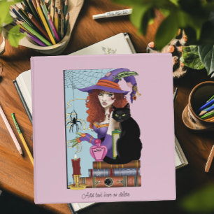 Classeur Potions de sorcières de livres de chats