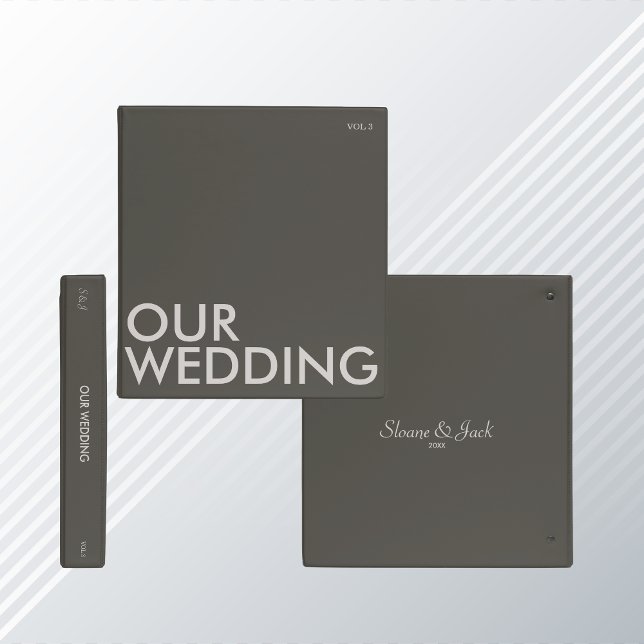 Classeur pour album photo | Notre mariage | Neutre (Créateur téléchargé)
