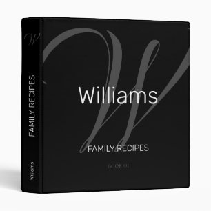 Classeur pour les sujets de famille, script initial monogra