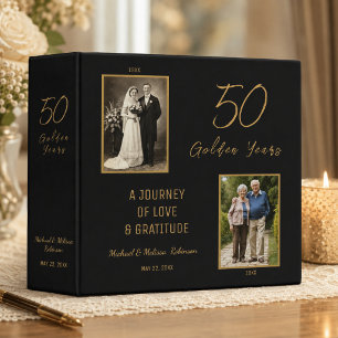 Classeur pour l'histoire d'amour des 50 ans de mar