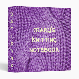 Classeur pourpre de carnet de motif d'IMPRESSION