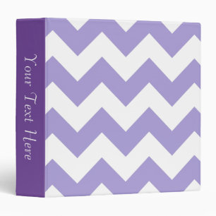Classeur pourpre et blanc de Chevron 3-Ring