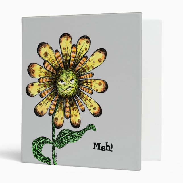 Classeur Pouter de fleur (Meh !) (Devant/intérieur)