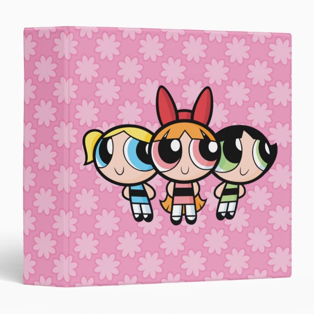 Classeur Powerpuff Girls : Sucre, épices et tout Nice (Devant/Côté)