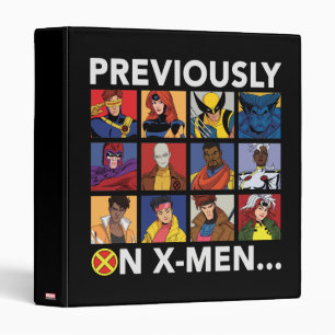 Classeur "Précédemment Sur X-Men..."