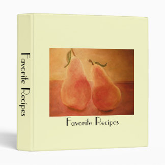 Classeur préféré de recette de poires