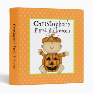 Classeur Premier Citrouille pour bébés Halloween