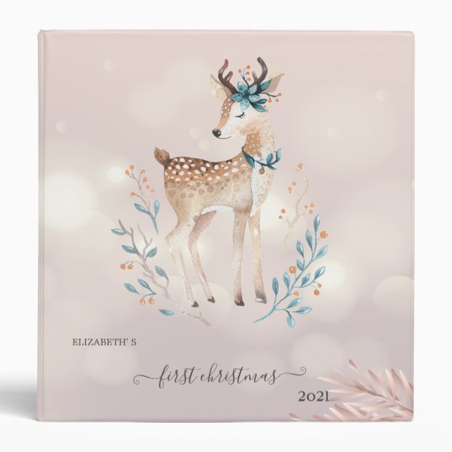 Classeur Premier Noël, Vacances aux Cerfs (Devant)