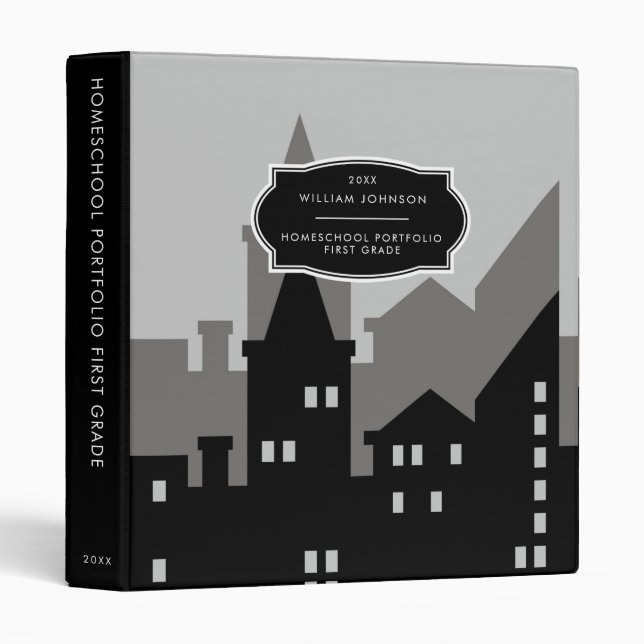 Classeur Première année | Portefeuille Comics Book Homescho (Devant/Côté)