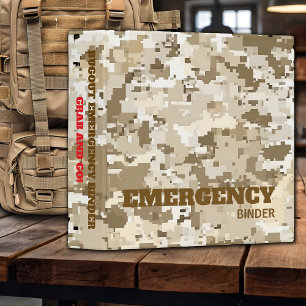Classeur Préparation Camo Bugout